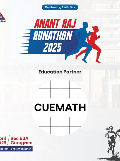Announcing our education partner for the Anant Raj Runathon, combining our Earth Day run with a focus on learning.