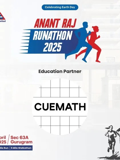 I believe in fostering both physical and mental fitness. My partnership with Cuemath as the Education Partner for the Anant Raj Runathon connects the goals of running with lifelong learning.