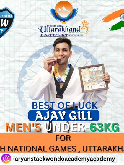 All the best to Ajay Gill for the National Games 2025. The entire academy is behind you.