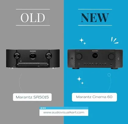 Marantz has updated its legendary line of AV receivers with the new Cinema series. Here you can see the evolution from the classic SR5015 to the sleek new Cinema 60. These new models feature increased power and optional advanced room calibration.
