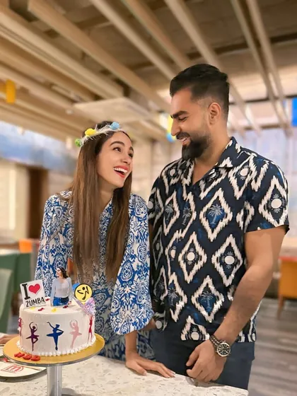 Sharing a laugh during my birthday celebration. These are the moments I cherish the most.