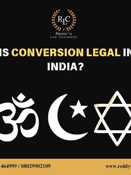 A duplicate of the previous infographic, posing the question about the legality of religious conversion in India to draw user attention.