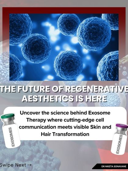 Exosome therapy represents the future of regenerative aesthetics for both skin and hair. This infographic series explains the science behind this cutting-edge treatment that uses cellular communication to achieve remarkable transformations.