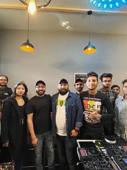 A group photo with the attendees of a FLYP DJ Workshop. It's always great to see so many passionate individuals ready to learn and grow together.
