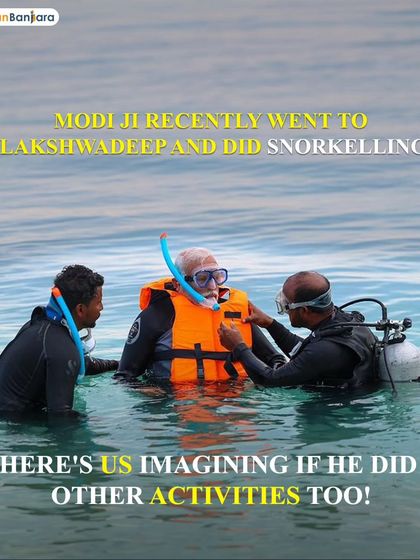 We imagined what it would be like if PM Modi tried other adventure activities in Lakshadweep after his viral snorkeling pictures. Here's our take.