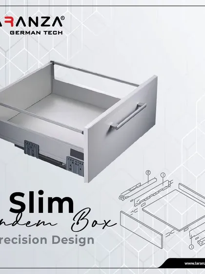 The Slim Tandem Box features a precision design that is both sleek and efficient. It’s an innovative storage solution that adds a modern dimension to your space.