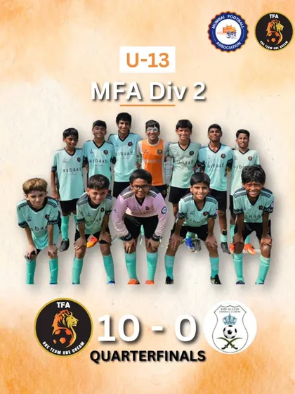 Storming into the semi-finals with a stunning 10-0 victory in the MFA YPL U13 quarterfinals.