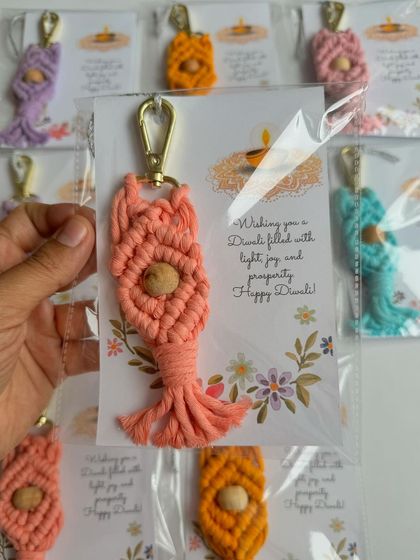 Shikha Agarwal - Handmade Party Favors & Bulk Gifting Macrame Keychains & Charms photo 11