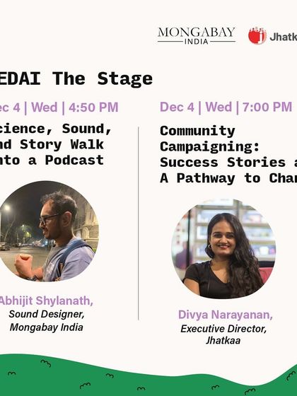 From community campaigning to turning science into a podcast, our panel discussions cover a wide range of topics related to environmental action and storytelling.