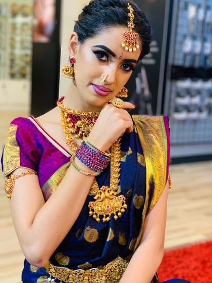 Shwetha Singh - Professional Makeup Services South Indian Bridal Makeup photo 25