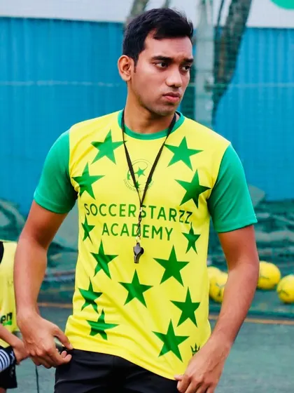 One of our talented coaches, who brings energy and expertise to every training session. We are grateful for our amazing coaching staff.