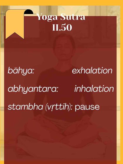 The sutra begins by identifying the three main movements of breath. We explore bāhya (exhalation), abhyantara (inhalation), and stambha (the pause), learning to observe them without force or strain.