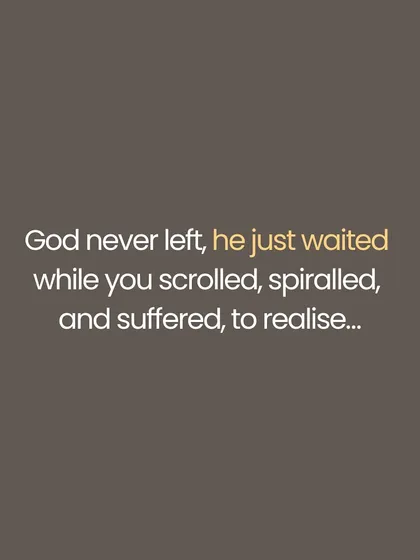 The divine romance with God is not loud or demanding. It is a silent, steady, and soft presence that waits patiently while we flirt with the world. God never leaves; He waits for us to tire of our scrolling and suffering to remember that loving Him is simply remembering who we are.