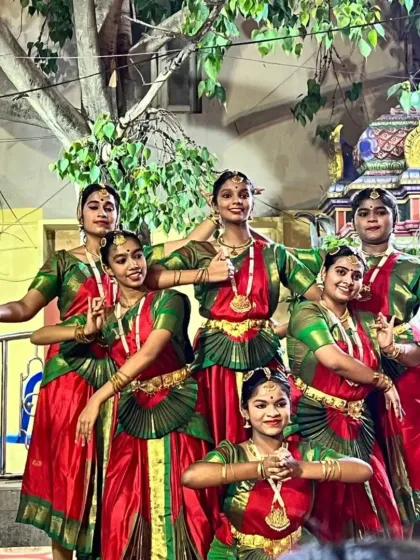 My students offering their dance as a prayer during the Karaga festival.