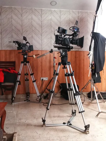 The right equipment is crucial for achieving a cinematic look. This behind-the-scenes shot shows my professional multi-camera setup, which allows me to capture events from various angles and ensure high production value for every project.