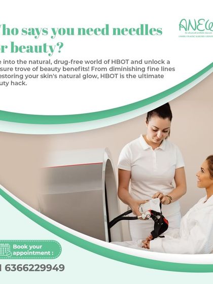 Who says you need needles for beauty? HBOT is a natural, drug-free beauty hack that diminishes fine lines and restores your skin's natural glow from within.