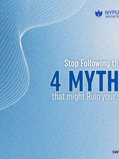 Here are four common skincare myths that might be ruining your skin. It's always best to get personalized advice from a board-certified dermatologist.