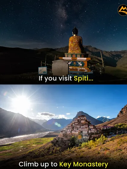 The spiritual side of Spiti. We climb up to the Key Monastery for sunrise and see the giant Buddha statue at Langza under a sky full of stars.