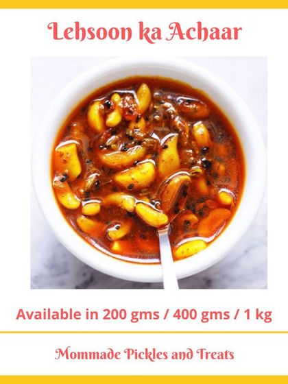 This is a closer look at my Lehsoon ka Achaar, a spicy and earthy pickle made with raw garlic bulbs. I use very basic ingredients to let the true flavour of the garlic shine through, making it a perfect partner for any Indian meal.