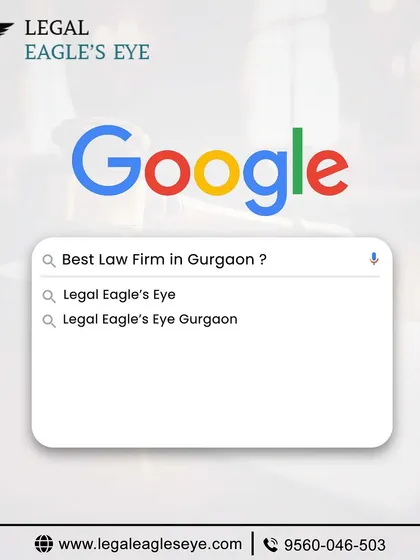 When businesses search for the best law firm in Gurgaon, our name appears at the top. This recognition reflects our commitment to providing expert legal advice and effective representation for every client we serve.