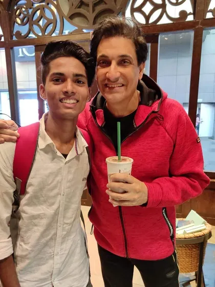 With my guru, Shiamak Davar. This is one of the best moments of my life, learning from the master himself.