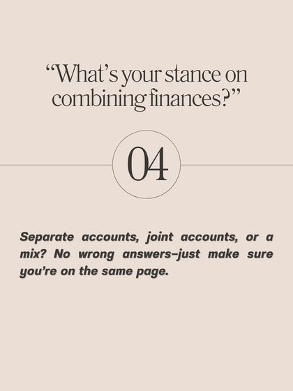What's your stance on combining finances? This guide explores the options of separate accounts, joint accounts, or a mix, emphasizing that being on the same page is what matters.