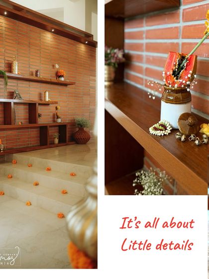 A collage emphasizing the "little details" that make the housewarming decor special.