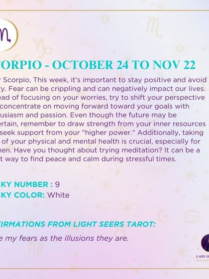 A weekly tarot reading for Scorpio about going within. This forecast suggests that answers won’t come from logic, but from stillness, meditation, or journaling.