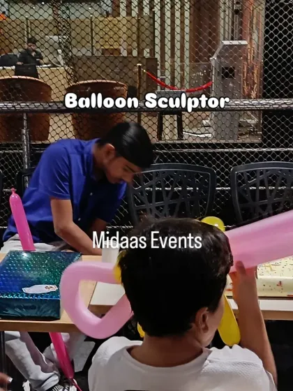 A balloon sculptor is a fantastic addition to any party, creating everything from animals to swords right before the children's eyes. It's an interactive form of entertainment that captivates kids of all ages.