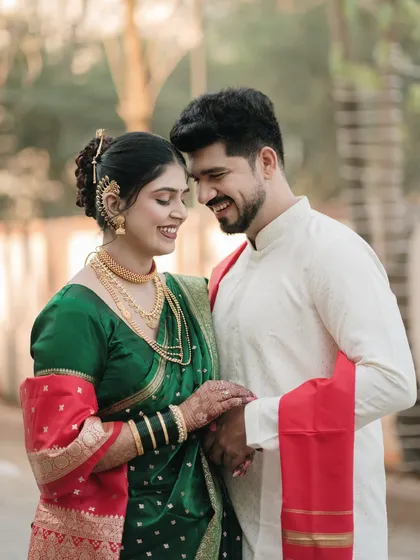 A playful and loving portrait. The way they look at each other with such happiness is what we strive to capture in every wedding story we tell.