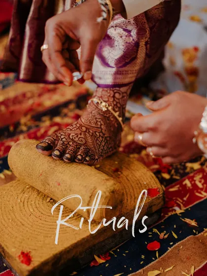 A beautiful photograph capturing a wedding ritual. My mehendi work can be seen on the bride's foot, becoming a part of the sacred traditions and memories of the day.