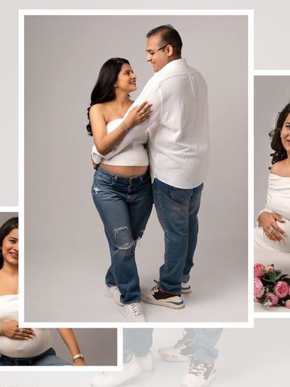 More moments from this sweet and casual couple's shoot, showing their easy-going connection.