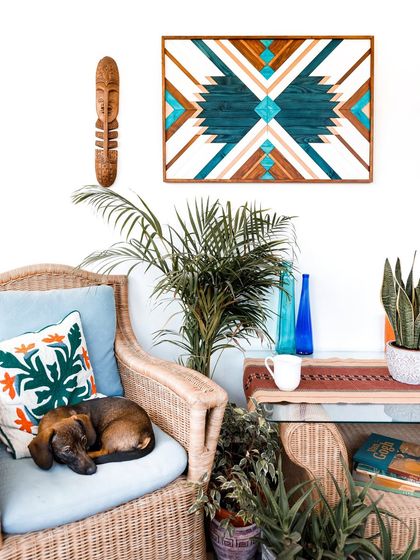 Best of Bharat - 3D & Sculptural Wall Art Colorful Boho & Aztec Mosaics photo 17