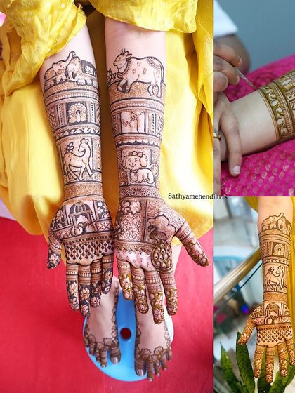Sathyamehendiarts - Bridal & Wedding Mehendi Your Love Story in Henna photo 9