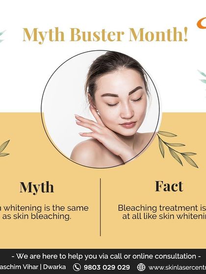 I am busting the myth that skin whitening is the same as skin bleaching. A professional whitening treatment is a medical procedure that repairs skin tone more deeply and safely than bleaching.