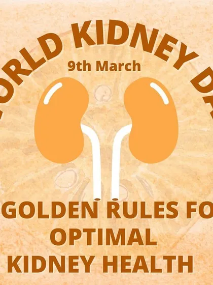 A visual for World Kidney Day, emphasizing the importance of kidney health.