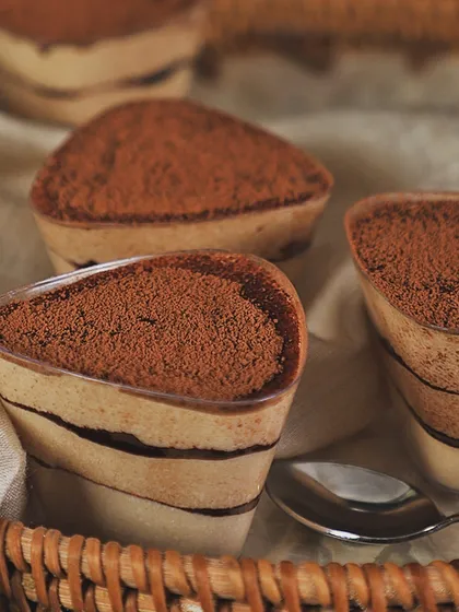 Another look at my divine Tiramisu Mousse, ready to satisfy your sweet cravings. Life is too short to skip dessert, especially when it's this good!