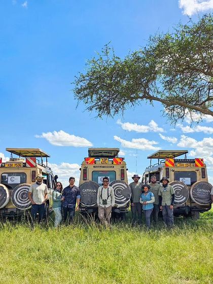 Our fantastic group from the Amboseli, Masai Mara, and Lake Naivasha photo safari, an amazing 20-day expedition.