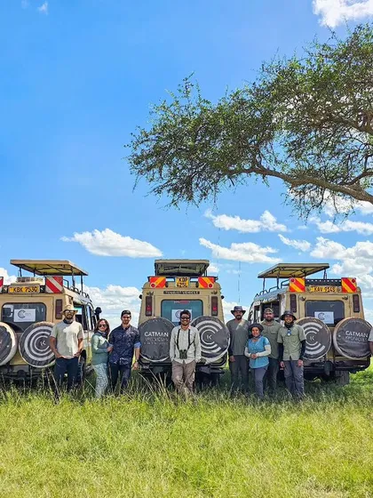 Our fantastic group from the Amboseli, Masai Mara, and Lake Naivasha photo safari, an amazing 20-day expedition.
