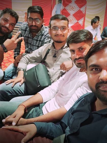 A selfie with the crew during a break at a wedding reception. We work hard but always find time to enjoy the vibrant atmosphere of the events we cover.