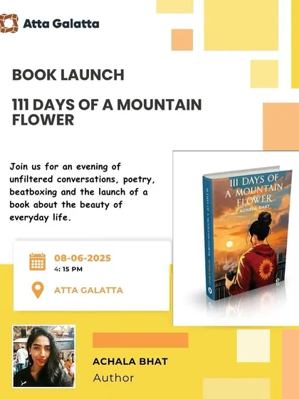 The launch of '111 Days of a Mountain Flower' by Achala B. Our launches are not just formal events but intimate celebrations of life's little joys and reflections.