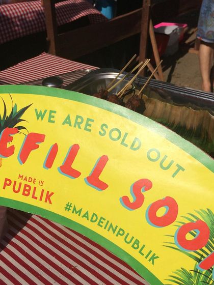 This happens all the time with our satay! We sell out and have to quickly grill more. Thanks for your patience while we refill!