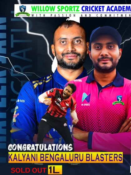 A graphic celebrating our head coach, Prateek Jain, a Ranji player, being selected for the KPL. Our players are inspired by coaches who have played at the highest level.