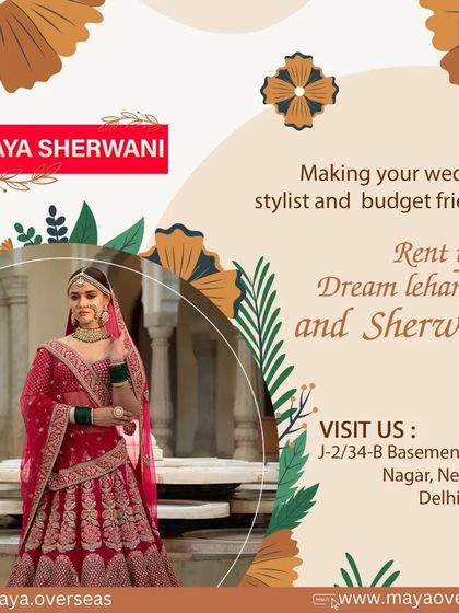 My goal is to be your budget-friendly wedding stylist. You can rent your dream sherwani and lehenga without worrying about the cost. Visit my store in Lajpat Nagar to see the collection.
