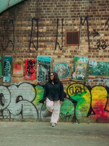 A photo from Bochum, Germany, before my set at Cute Community Radio. The graffiti-covered walls reflect the city's vibrant, creative energy.