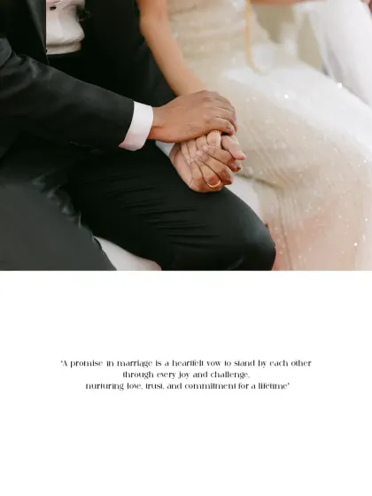 A heartfelt vow, symbolized by the holding of hands. This detail shot from Alna and Francis's wedding ceremony captures the profound promise of marriage.