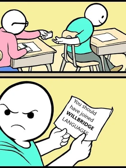 Don't let exams catch you by surprise. This meme is a lighthearted reminder that joining our classes can help you excel in your studies and avoid last-minute stress.