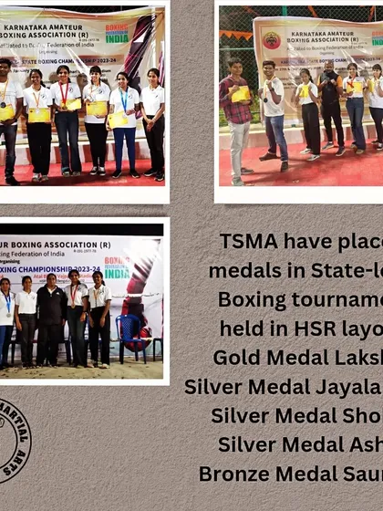 Our students consistently prove their skills at competitive events. We congratulate our team for their outstanding performance at the state-level boxing tournament, securing multiple gold, silver, and bronze medals.