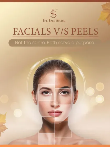 Facials versus peels. They are not the same, and both serve a distinct purpose. This series of graphics explains the difference to help you understand which treatment is right for your specific skin goals.