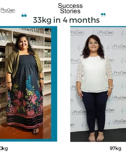 A picture is worth a thousand words, and this transformation speaks volumes. Our client R. Shinde lost an incredible 33 kg in just 4 months, going from 130 kg to 97 kg and beating pre-diabetes.